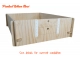 Wooden Whelping Box 1.2m sq #2