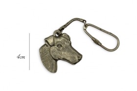 Fox Terrier Metal Key Ring