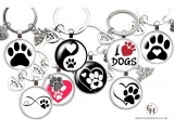 Cute Paw Design Keyrings