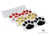 Metallic Embossed Paw Prints