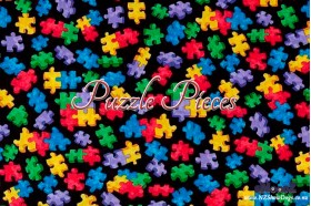 Puzzle Pieces Cotton Dog Snood