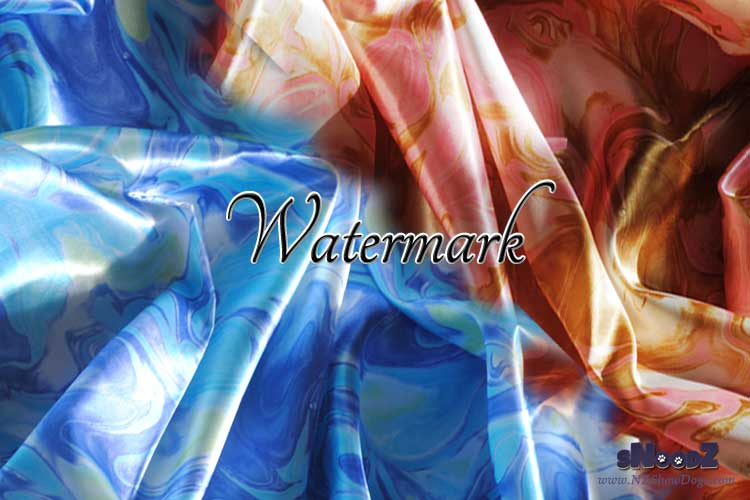 Watermark Satin Show Snoods