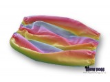 Pastel Rainbow Cotton Dog Snood - Medium