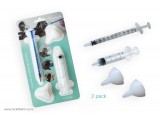 Silicone Feeding Nipple 2 & 5pks + Syringes