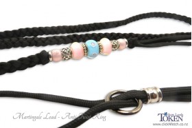 Custom Made Martingale Show Leads  - Optional Beads