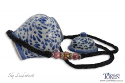 Slip Lead with Pink and Golden Yellow bead set #028