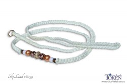 White slip lead with autumn browns and golds bead set #059