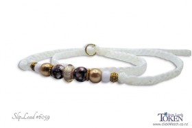 Autumn White Show Dog Slip Lead #6059