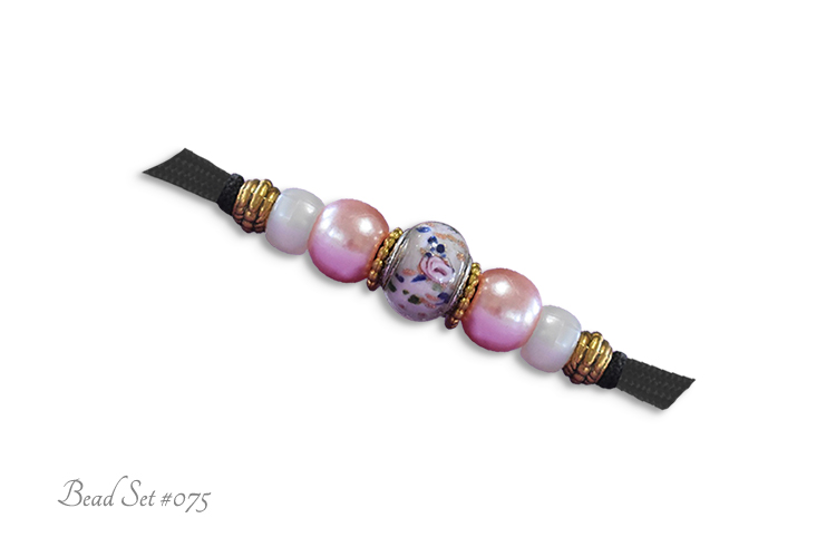 Purplish Pink & Gold Dog Slip Lead