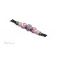 Purplish Pink & Gold Dog Slip Lead