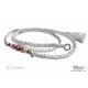 Purplish Pink & Gold Dog Slip Lead