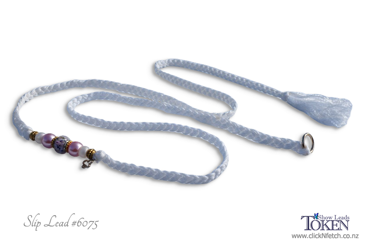 Purplish Pink & Gold Dog Slip Lead