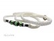 Green, White & Bronze Beads - Slip Lead #6082
