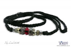 SL6086  Black Slip Plaited Lead