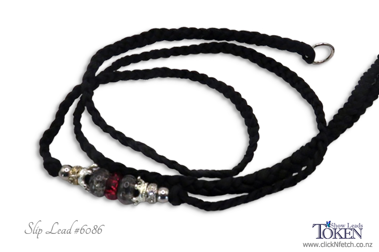 Midnight Ruby Dog Show Slip Lead