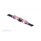 Mulberry Beaded Dog Show Slip Lead #6089