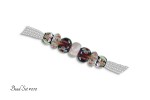 Bead Set #010 White & Mulberry Beads