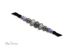 Bead Set #012 Silvery Greys & a Touch of Purple