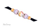Bead Set 032 Orange with Pink Beads