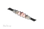 Pink Check Bead Set 091