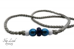 Grey Slip Lead with bead set #005