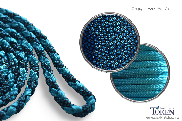 Petrol Blue Diamond Dog Walking Lead